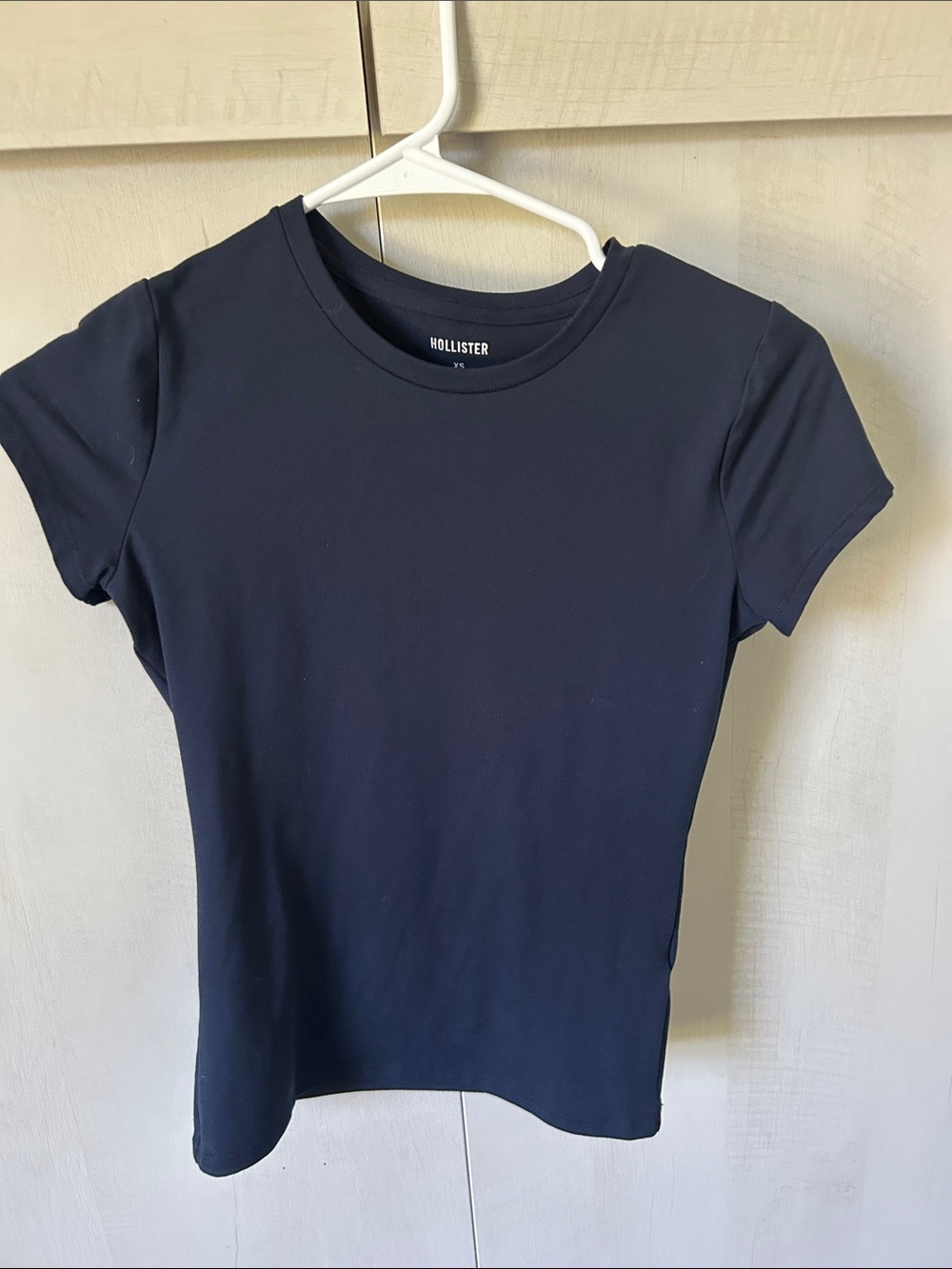 Hollister Dark Navy Short Sleeve Crew Tee